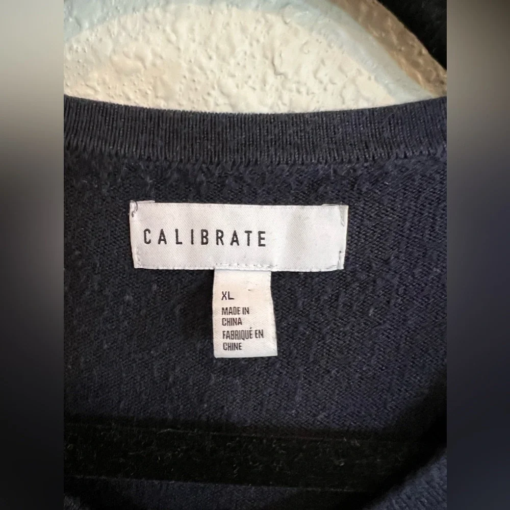 Calibrate men’s silk sweater blue size XL